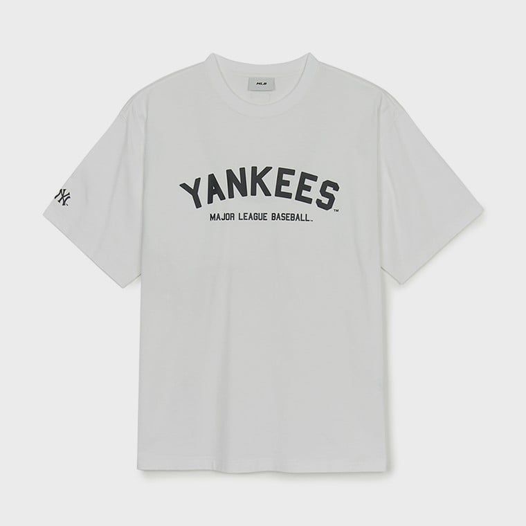  Áo thun MLB [Unisex] Varsity Big Logo Overfit NY Yankees - 3ATSV0253-50WHS 