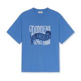  Áo thun MLB [Unisex] Summer Letter Graphics Over Fit T Shirts LA Dodgers - 3ATSX0553-07BLM 