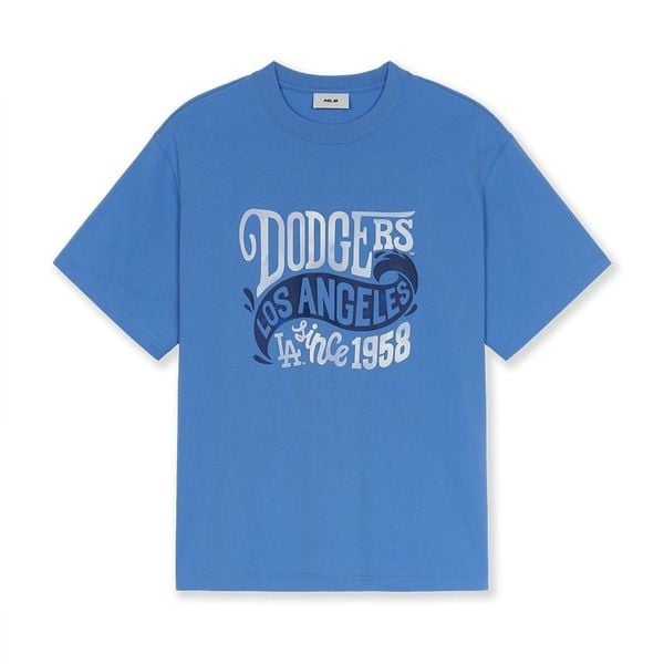 Áo thun MLB [Unisex] Summer Letter Graphics Over Fit T Shirts LA Dodgers - 3ATSX0553-07BLM