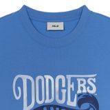  Áo thun MLB [Unisex] Summer Letter Graphics Over Fit T Shirts LA Dodgers - 3ATSX0553-07BLM 