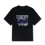  Áo thun MLB [Unisex] Summer Letter Graphics Over Fit T Shirts LA Dodgers - 3ATSX0553-07BLM 