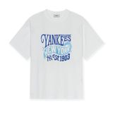  Áo thun MLB [Unisex] Summer Letter Graphics Over Fit T Shirts LA Dodgers - 3ATSX0553-07BLM 
