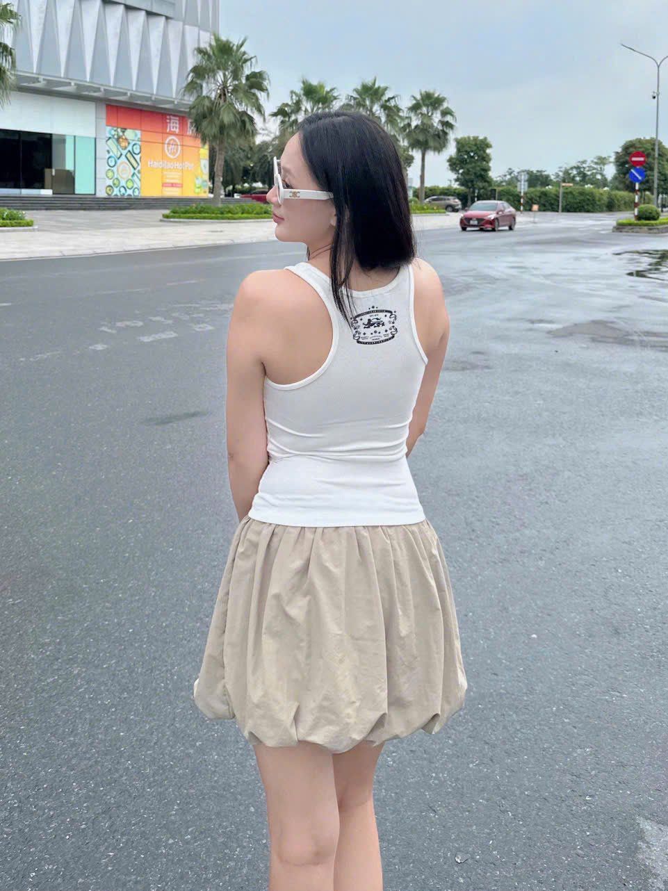  Áo Tanktop [Unisex] Badblood - [w-tnk25-011] Mystic Tank Slim Fit White 