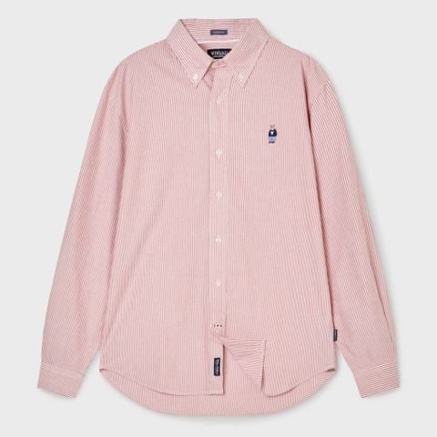 Áo Sơ Mi WHOAU [Unisex] - Steve Oxford Shirt Red - WHYWF2311U