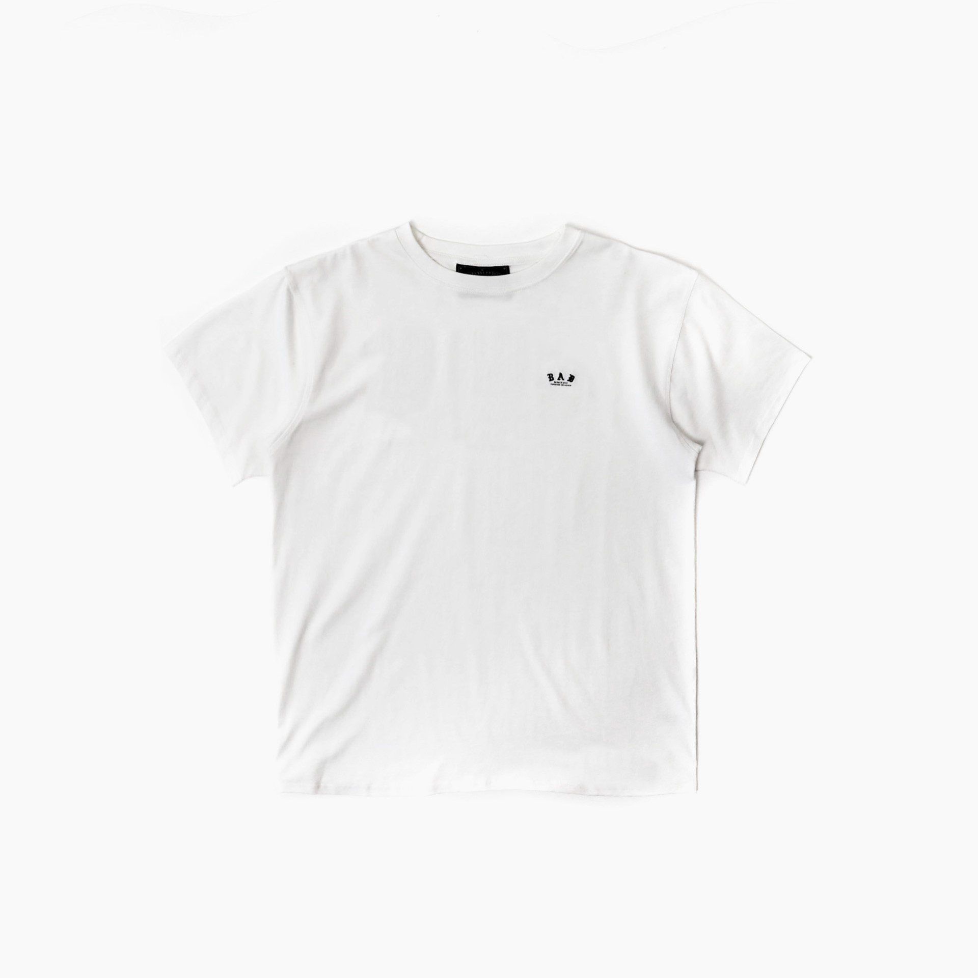  Áo Thun [Unisex] Badblood - [w-tee25-087] BAD Mini Logo T-Shirt White 