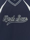  Áo Sweater MLB Korea - Varsity Sportive Curlsive Woven Boston Red Sox - 3AMTV1254-43NYS 