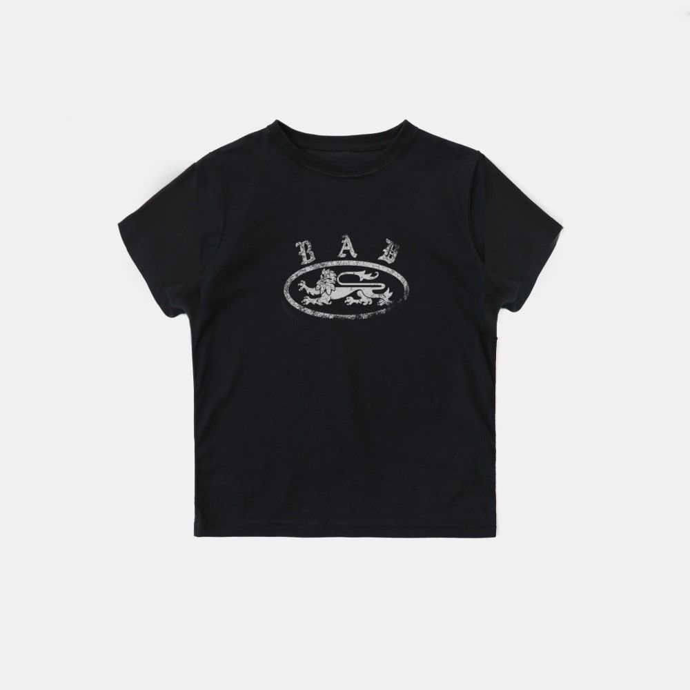  Áo Thun [Unisex] Badblood - [w-tee25-043] Crack Print T-shirt White 