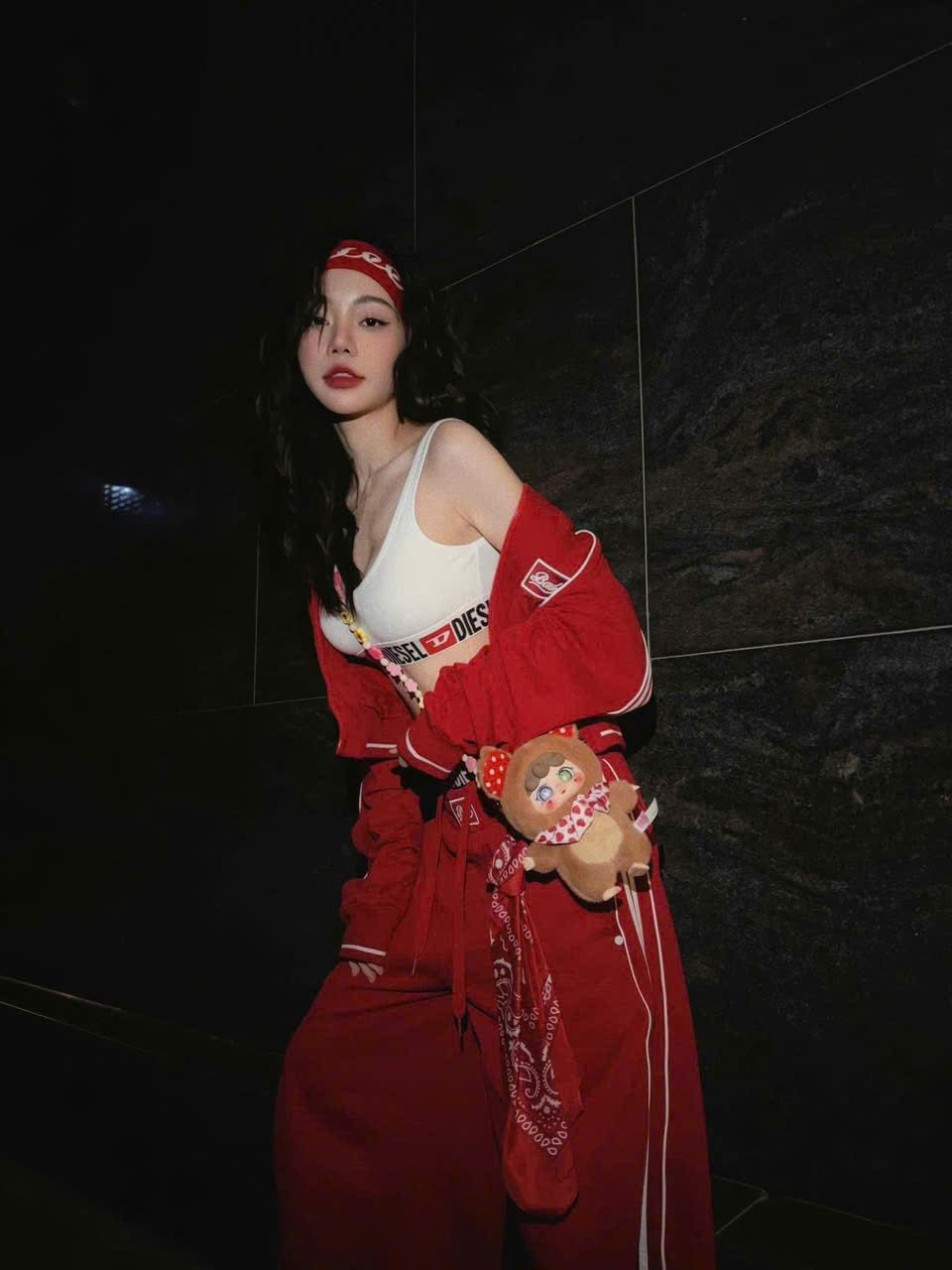  Áo Khoác [Unisex] Badblood - [w-jkt24-025] Billy Jersey Windbreaker Red 