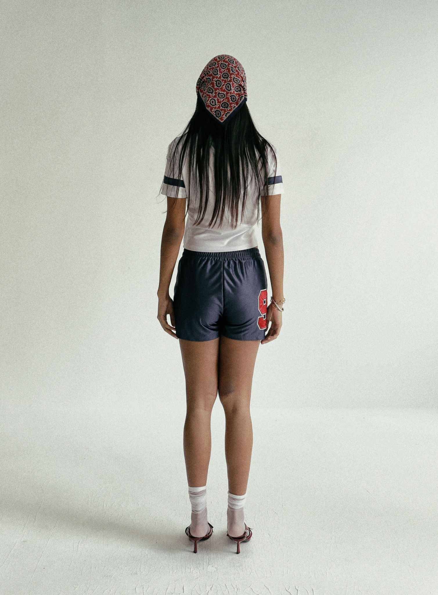  Quần Short [Nữ] Badblood - [w-srt24-054] 91 Football Shorts – Navy 