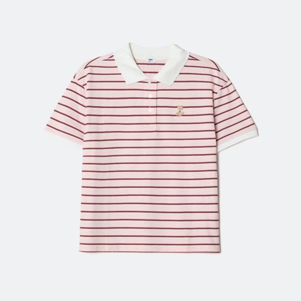 Áo Polo SPAO [Nữ] - Bear Sọc Ngang SS26