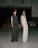  Quần Dài [Unisex] Badblood - [w-pts24-041] AJ Easy Pants - Black/Stripe 