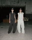  Quần Dài [Unisex] Badblood - [w-pts24-041] AJ Easy Pants - Black/Stripe 