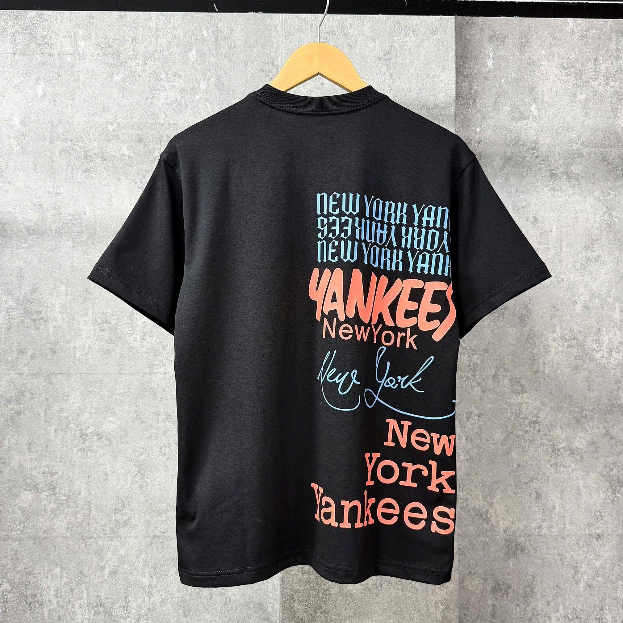  Áo Thun New Era - [Unisex] NY Yankees Freestyle Words Black T-shirt - 18887545 