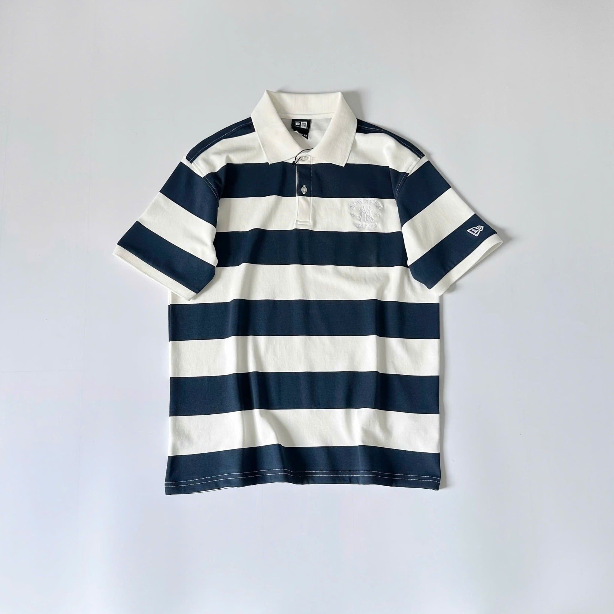  Áo Polo New Era - [Unisex] NY Yankees  Stripe Blue - 18745488 