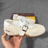  Giày Jeep Mary Jane - [Nữ] Vintage Suede White - P661W13404 