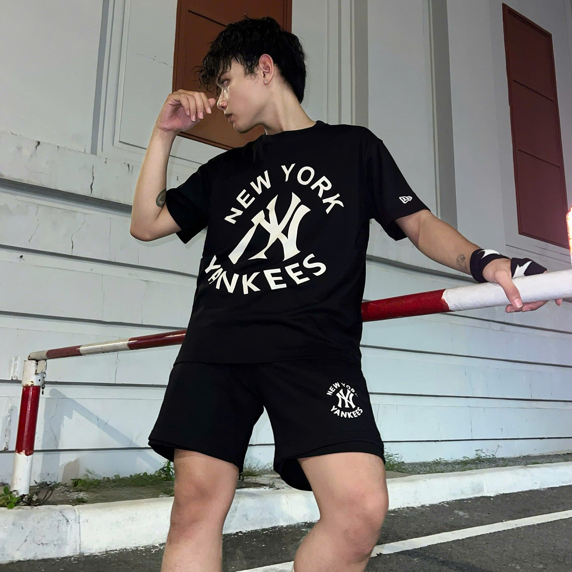  Áo Thun New Era - [Unisex] NY Yankees Basic Front Logo T-shirt 