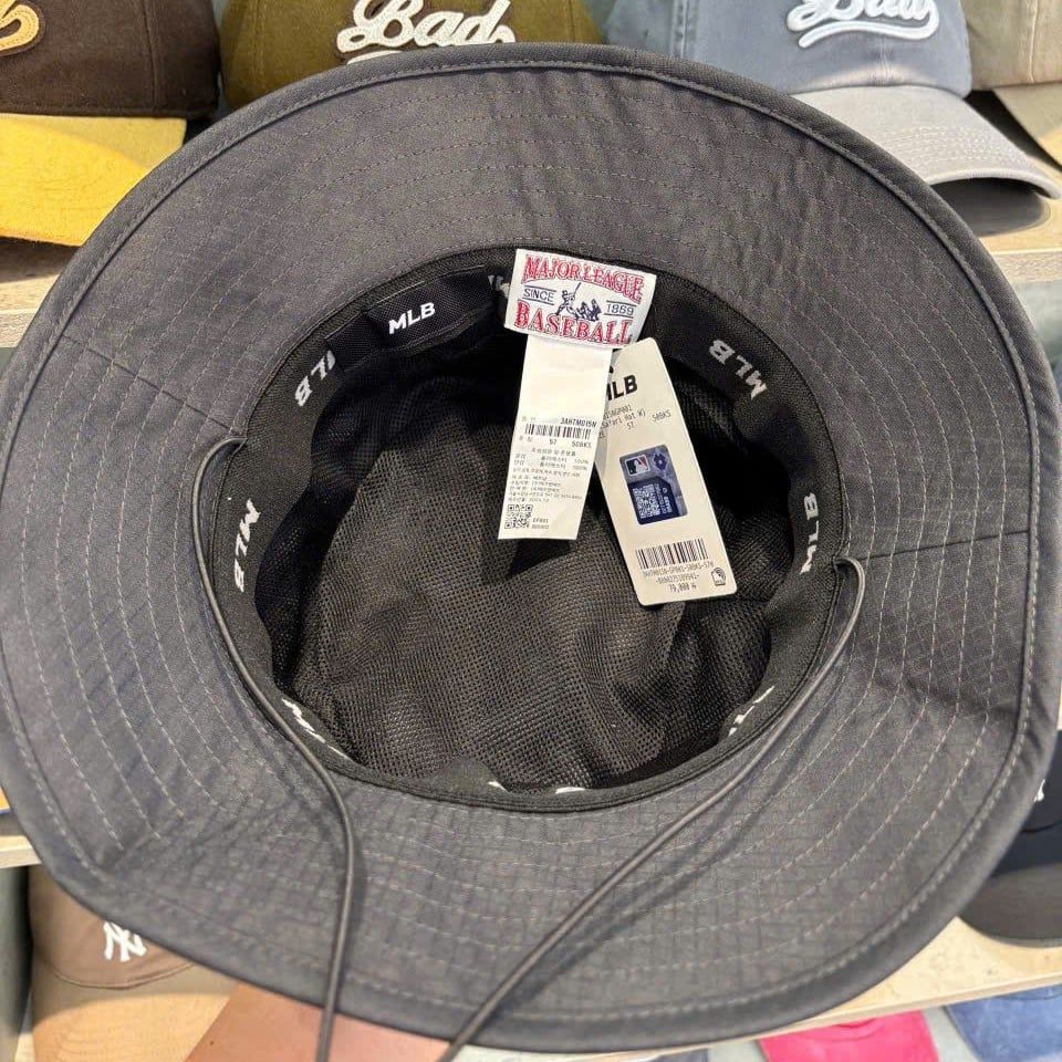  Nón Bucket MLB - [Unisex] Diamond Monogram Sporty Safari - 3AHTM015N-50BKS 