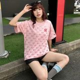  Áo Thun New Era - [Unisex] Monogram NY Yankees Pink 