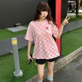  Áo Thun New Era - [Unisex] Monogram NY Yankees Pink 