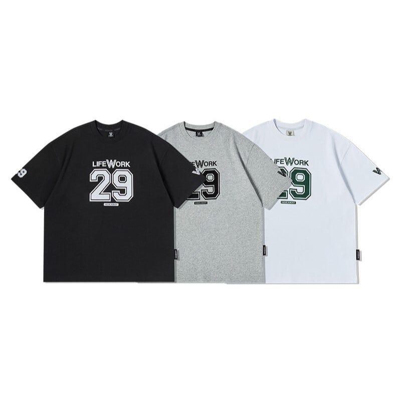  Áo thun Life Work [Unisex] - Numbering One Mile Short Sleeve T-Shirt - LW252TS103 