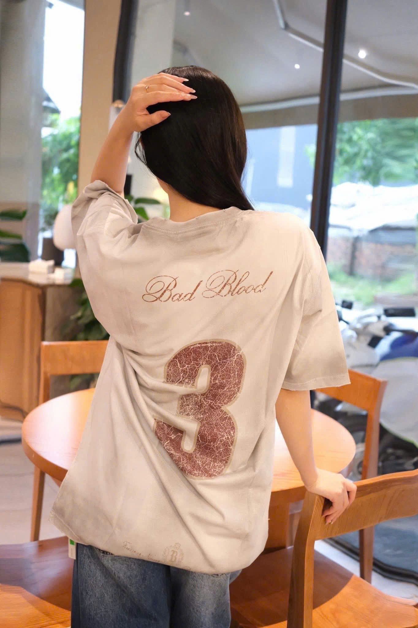  Áo Thun [Unisex] Badblood - [w-tee25-047] Royal Classic T-Shirt White 