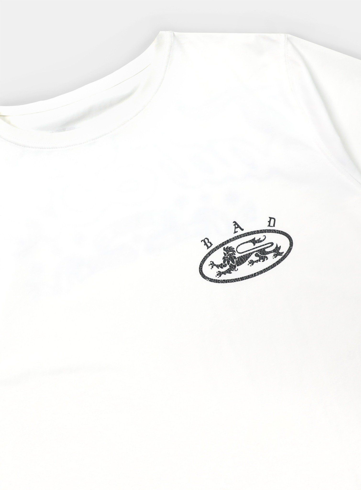  Áo Thun [Nữ] Badblood - [w-tee25-028] Mystic 1/2 Print T-Shirt Slim Fit White 