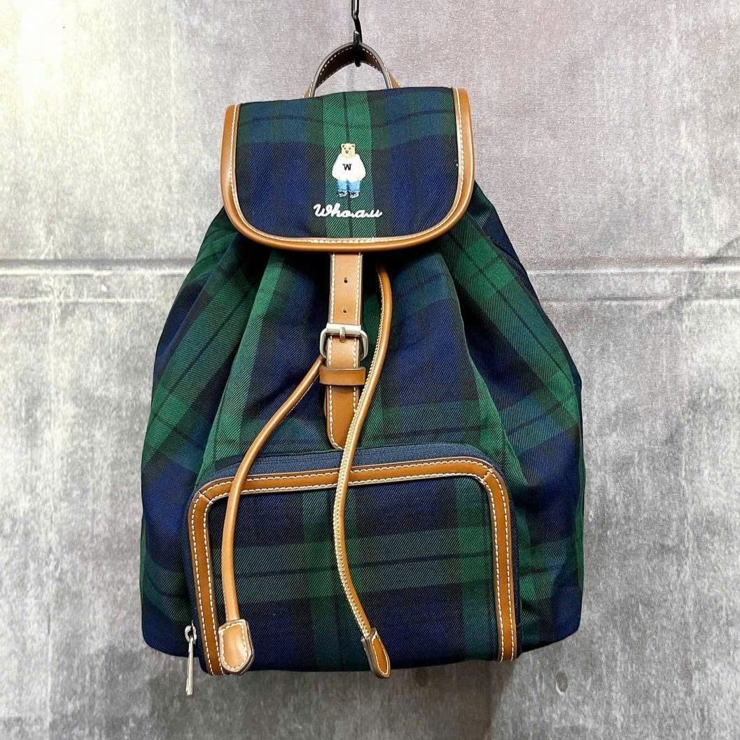  Balo Whoau Korea - Canvas Pocket Backpack - WHBGF3851A 