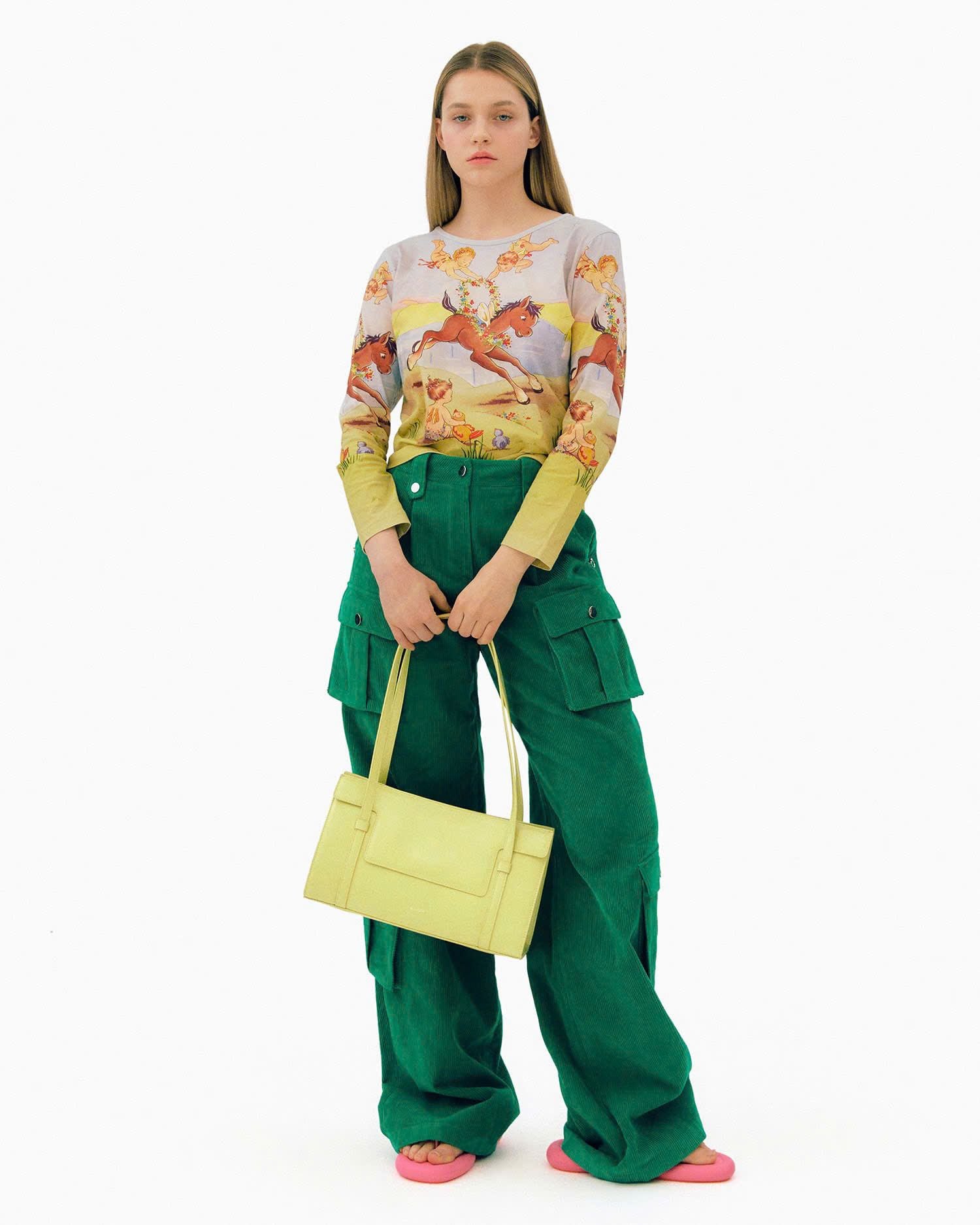  Túi Xách FindKapoor Korea - Marty Bag 33 Crinked Yellow 