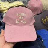  Nón ADLV - Acmedelavie Cotton Napping 3D Embo Ball Cap Pink 