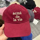  Nón ADLV - Acmedelavie Cotton Napping 3D Embo Ball Cap Red 
