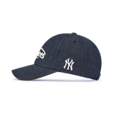  Nón MLB Korea - [Unisex] Vintage Denim Curve Logo Unstructured Ball Cap LA Dodgers - 3ACPV196N-50INS 