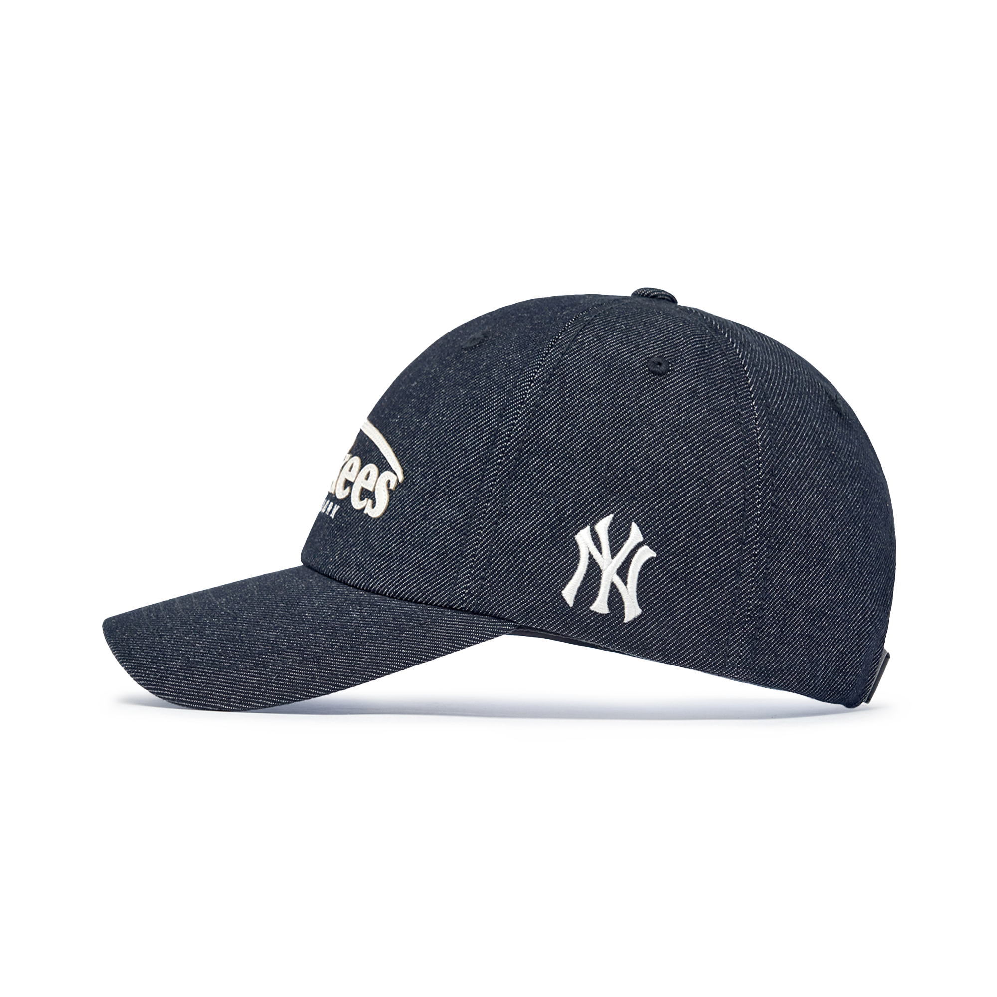  Nón MLB Korea - [Unisex] Vintage Denim Curve Logo Unstructured Ball Cap LA Dodgers - 3ACPV196N-50INS 