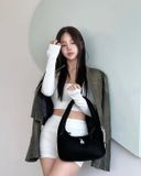  Túi Xách MLB Korea - Basic Luxle Leisure Hobo Bag LA Dodgers Black - 3ABQS044N-07BKS 