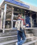  Áo Polo Dài Tay MLB Korea - Varsity Sportive New York Yankees - 3FMTV1244-50CRD 