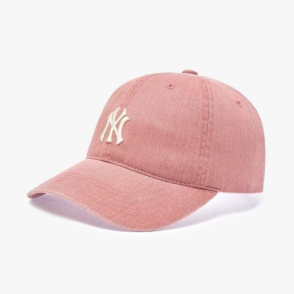 Nón MLB Basic Washed Unstructured Ball Cap NY Pink 3ACPVV14N-50COS