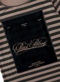  Áo Thun [Unisex] Badblood - [w-tee25-059] Dark Classic Stripe T-Shirt Tobacco/Brown 