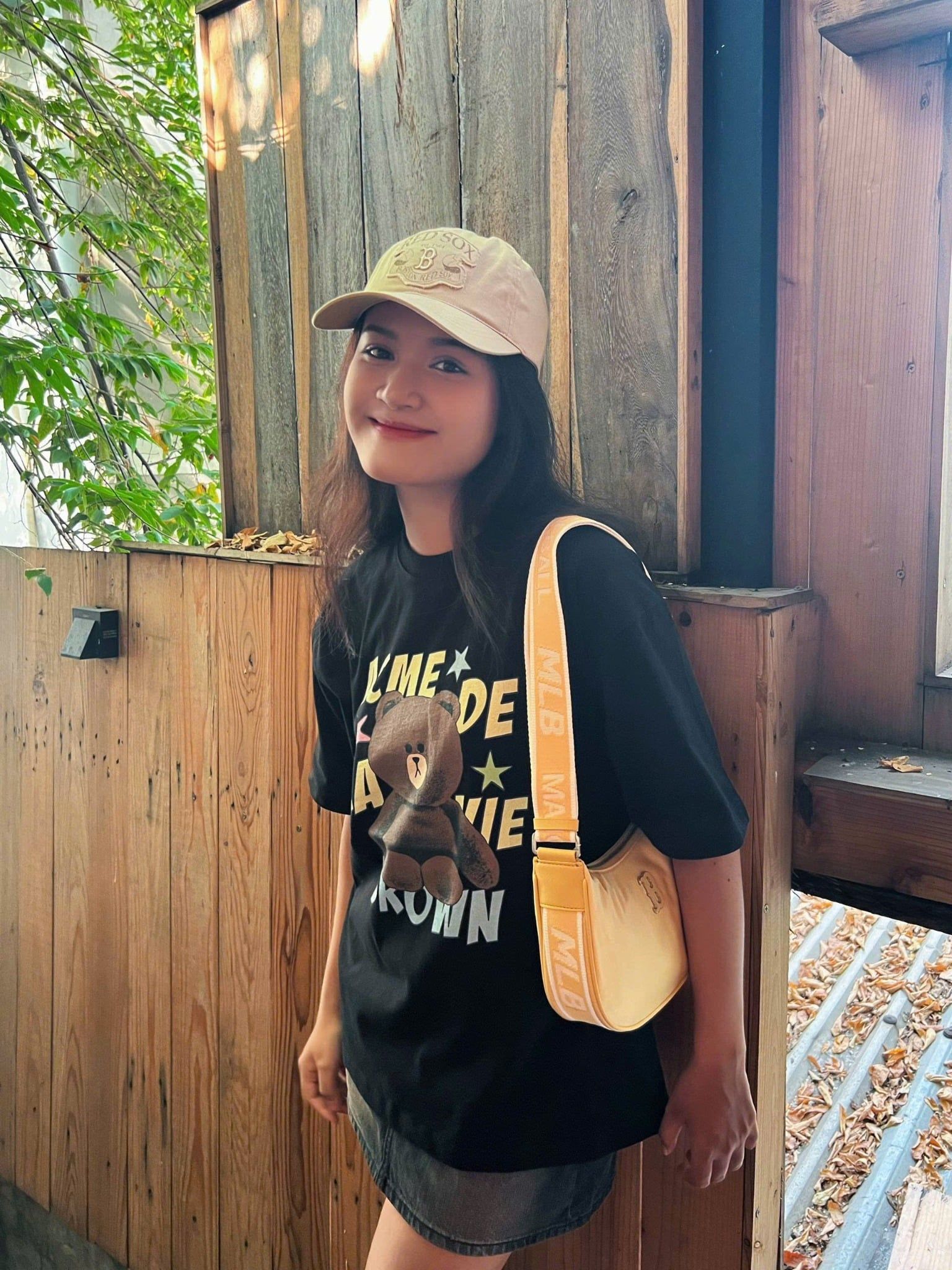  Áo thun ADLV - Acmé de la vie Line Friends Brown Star Black 
