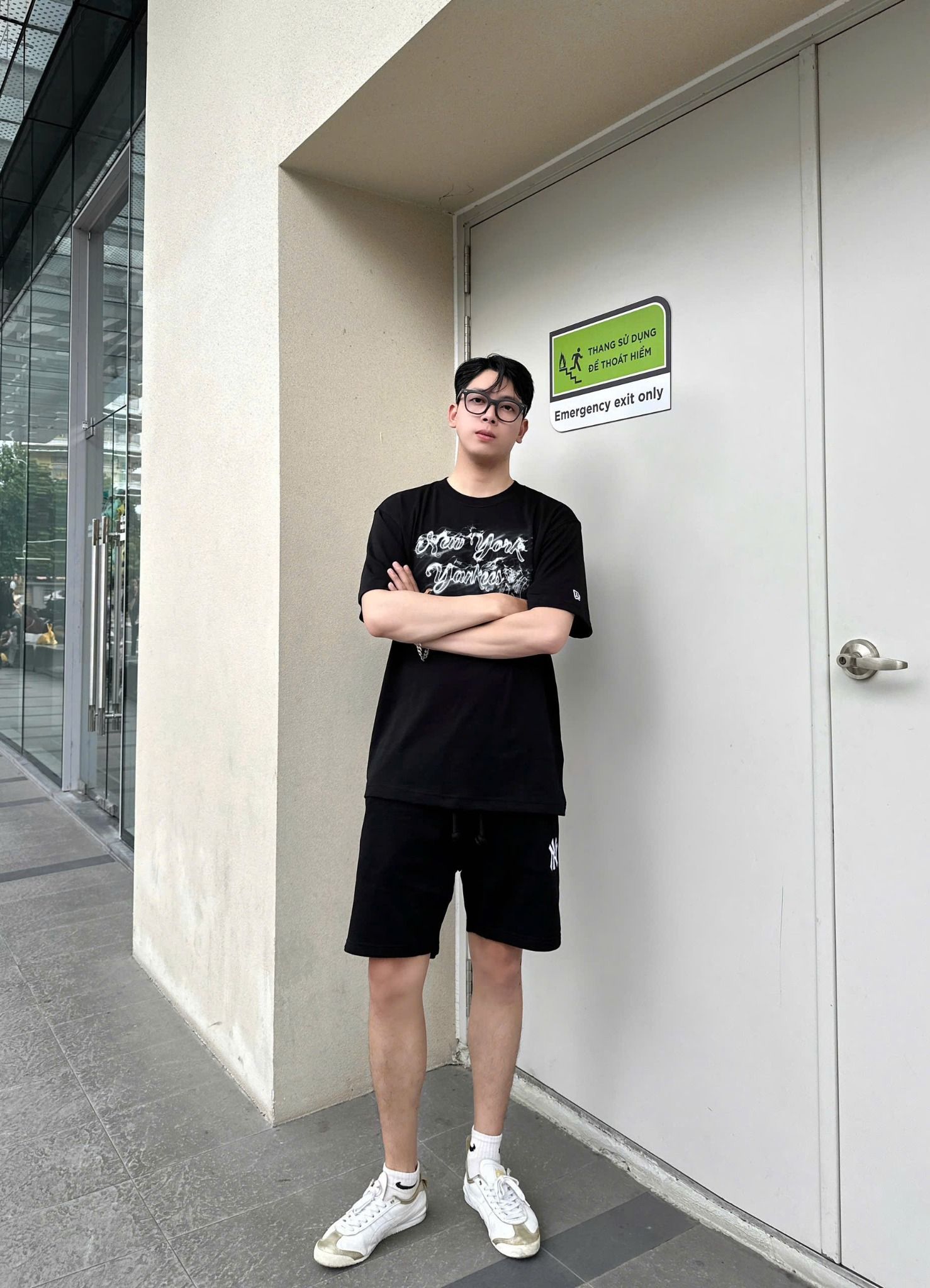  Áo Thun New Era - [Unisex] NY Yankees Smoke Black - 15565225 