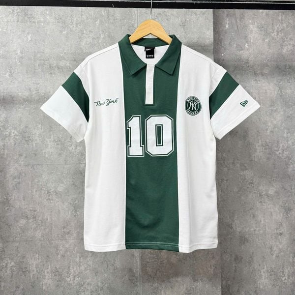 Áo Thun Polo New Era - [Unisex] NY Yankees Jersey 10 Stripe - Green