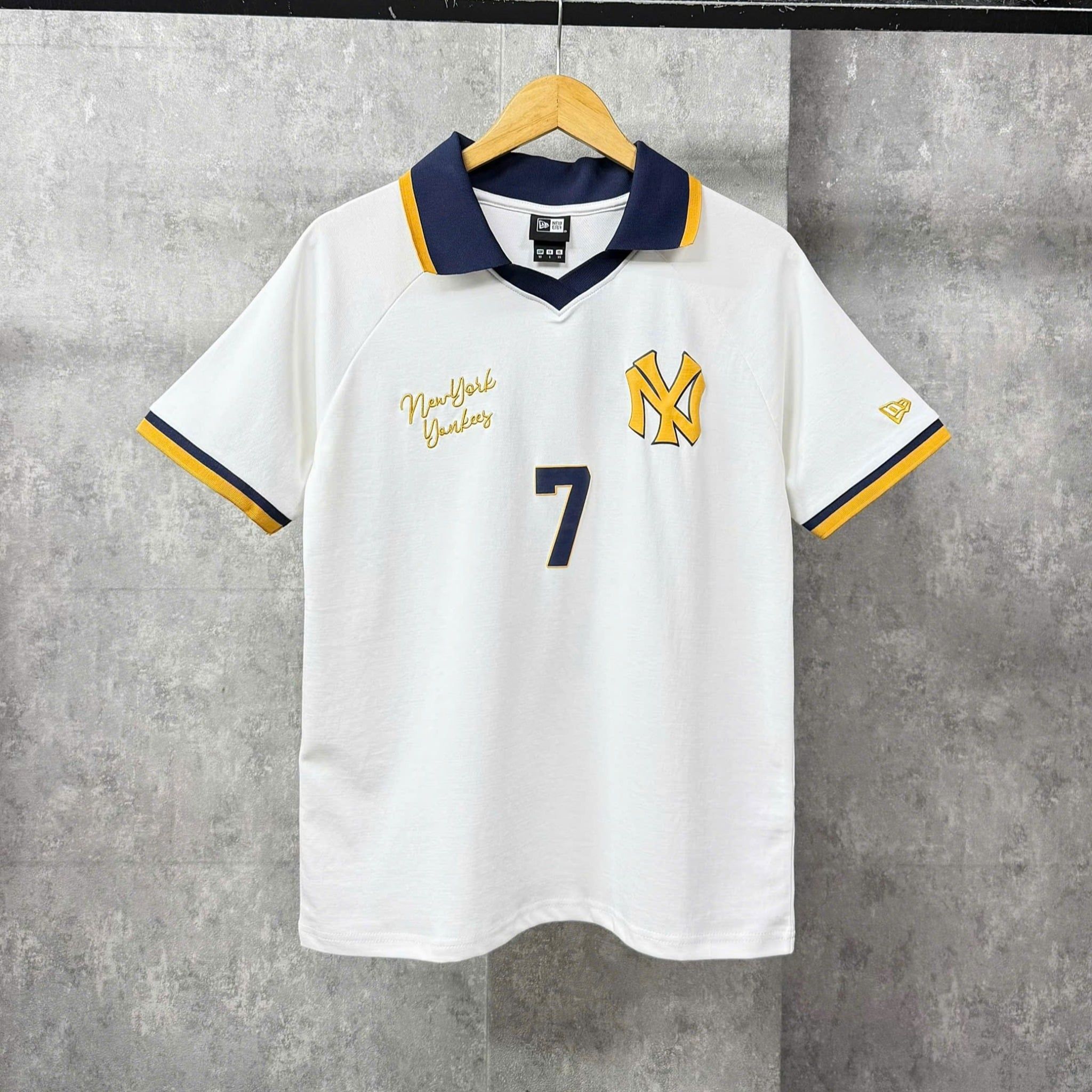  Áo Thun Polo New Era - [Unisex] Ny Yankees 7 White/Navy/Yellow - 16599860 