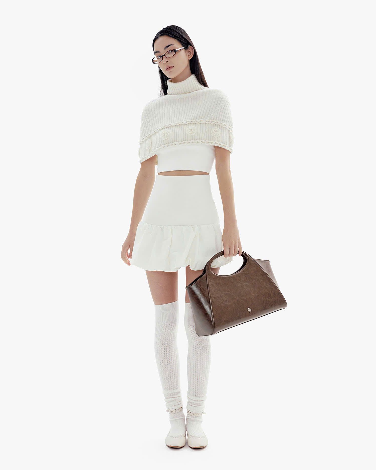  Túi Xách FindKapoor Korea - Market Bag 37 Dark Brown 