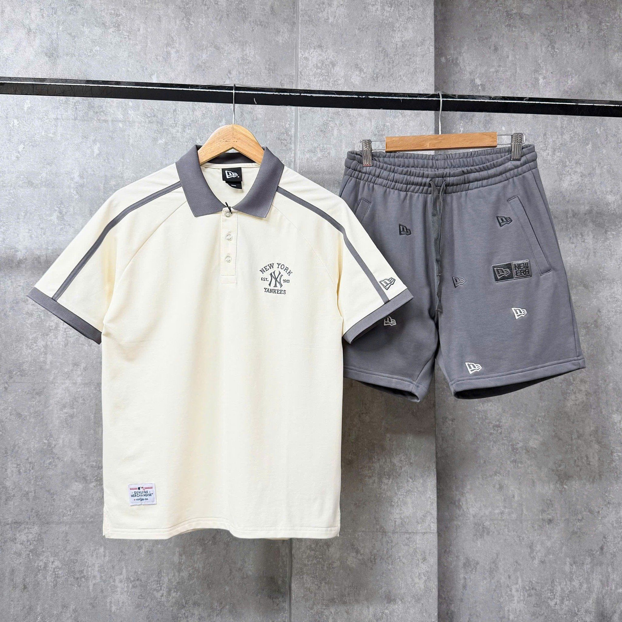  Áo Thun Polo New Era - [Unisex] NY Yankees Mix Gray Line - 14578789 