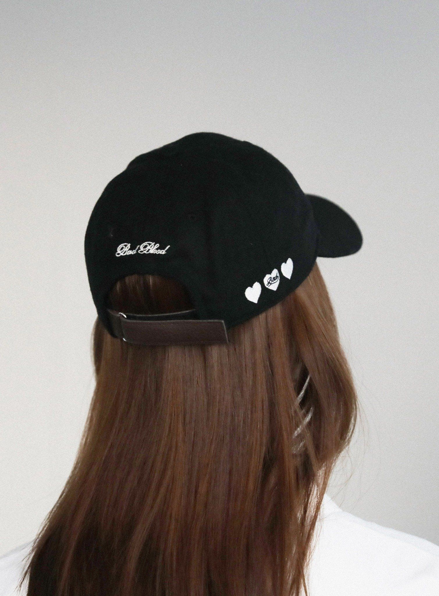  Nón Badblood - [w-hat24-053] Classic B Logo Wool Ball Cap Black 