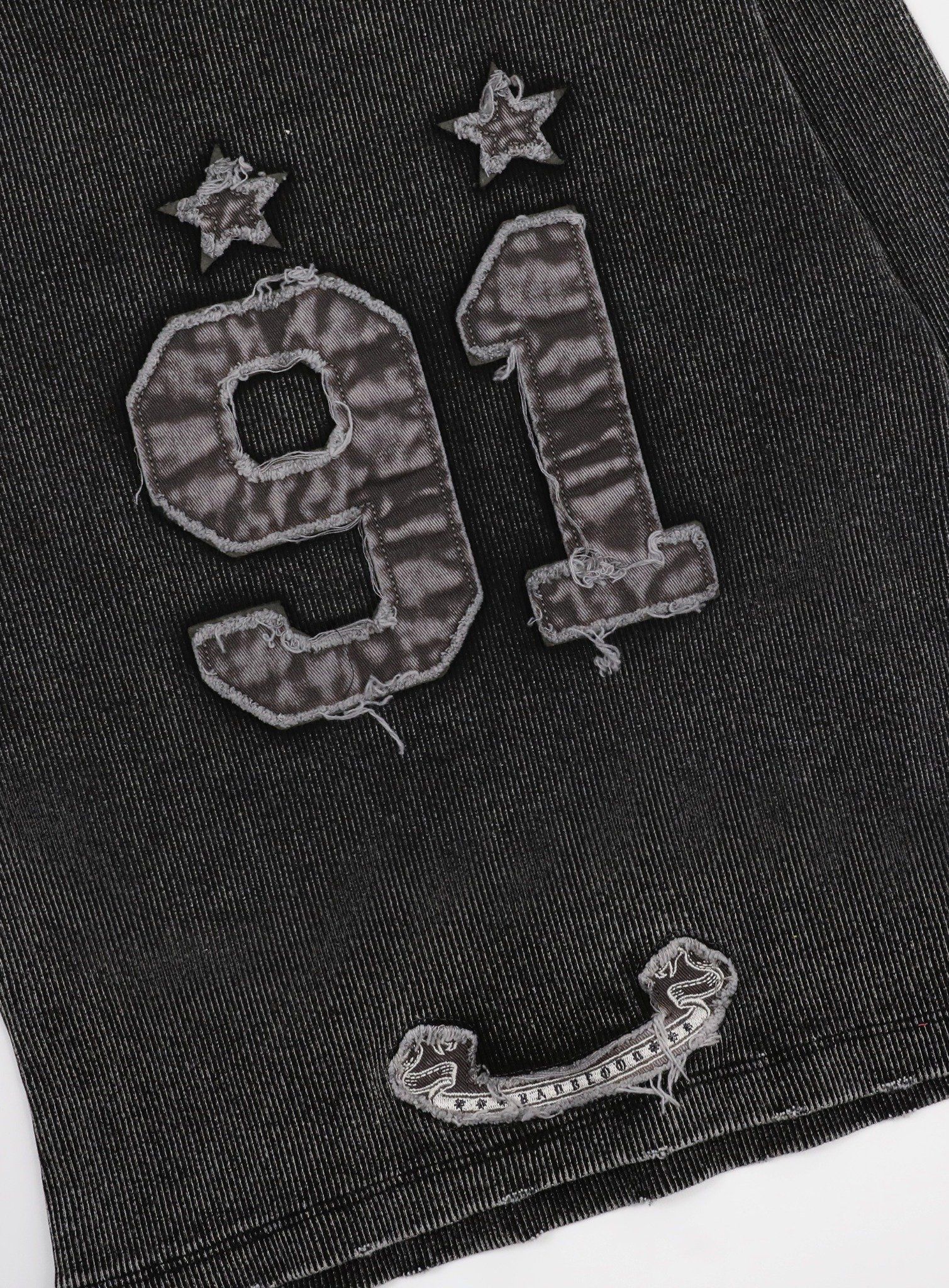  Áo Thun Dài Tay [Unisex] Badblood - [w-tee25-015] Rusty Denim Muscle Long Sleeve Black 