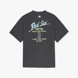  Áo thun MLB [Unisex] Basic Color Letter Megaover Boston - 3ATSB0653-43CGS 