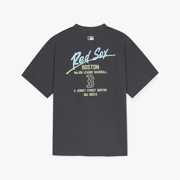  Áo thun MLB [Unisex] Basic Color Letter Megaover Boston - 3ATSB0653-43CGS 