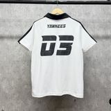  Áo Thun Polo New Era - [Unisex] NY Racing Style White/Black 