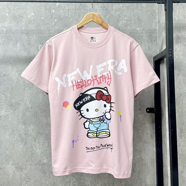 Áo Thun New Era - [Unisex] Hello Kitty Pink