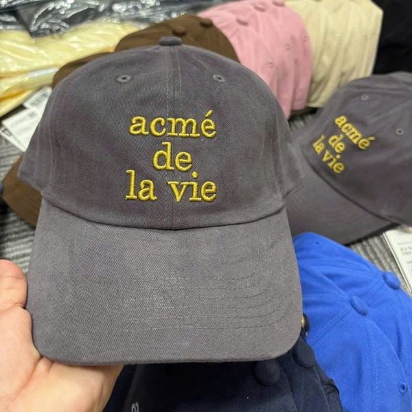 Nón ADLV - Acmedelavie Cotton Napping 3D Embo Ball Cap Gray