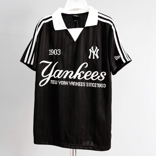 Áo Polo New Era - [Unisex] NY Yankees Jersey Stripe Black - 13265554